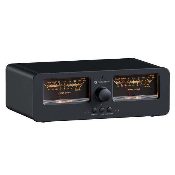 Main product image for Fosi Audio LC30-B Speaker Selector with Black VU Meters235-270